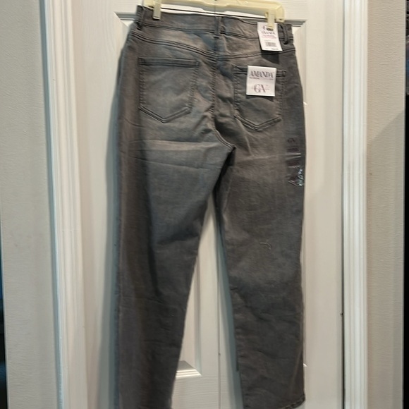 Gloria Vanderbilt NEW Grey Amanda Slimming Jean Size 12 Short - Picture 2 of 11